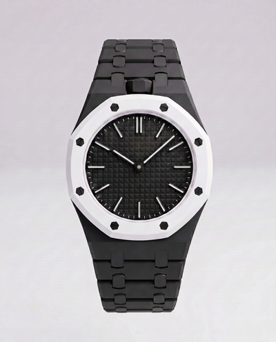 Pack Noir Quantique — Montre + Bracelet Noir